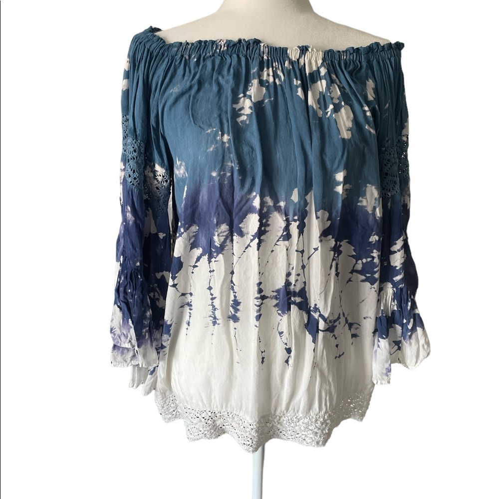 Surf gypsy tie dyed long sleeve tunic size medium